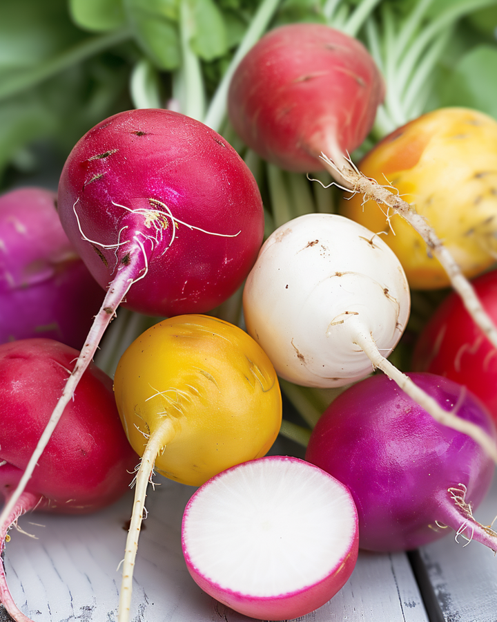 Retiisi Round Mixture -siemenet (Raphanus sativus) – yksivuotinen vihannes