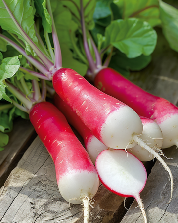Retiisi French Breakfast -siemenet (Raphanus sativus) – yksivuotinen vihannes