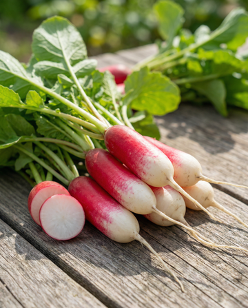Retiisi French Breakfast (Raphanus sativus) – yksivuotiset vihannessiemenet SeedsChoicelta