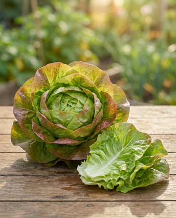 Lettuce Merveille Des Quatre Saisons (Lactuca sativa) – annual vegetable seeds from SeedsChoice