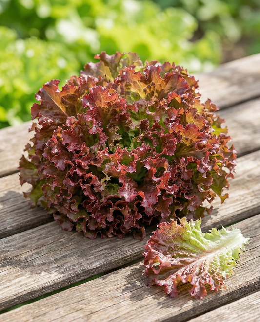 Lollo Rossa -salaatti (Lactuca sativa) – yksivuotiset vihannessiemenet SeedsChoicelta