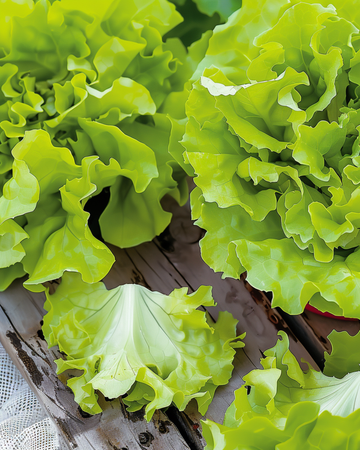 Lehtisalaatti Australische Gele siemenet (Lactuca sativa) – yksivuotinen vihannes