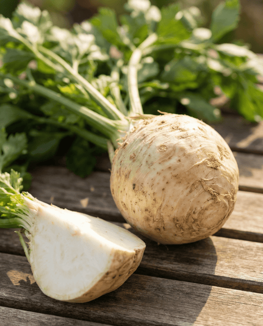 Mukulaselleri Dolvi (Apium graveolens) – yksivuotiset vihannessiemenet SeedsChoice-verkkokaupasta
