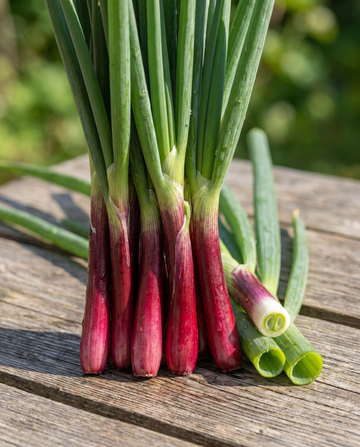 Red Ninja kevätsipuli (Allium fistulosum) – monivuotiset vihannessiemenet SeedsChoicelta