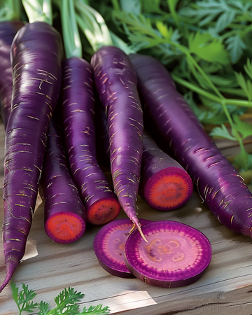 Kesäporkkana Purple Sun F1 -siemenet (Daucus carota) – yksivuotinen vihannes