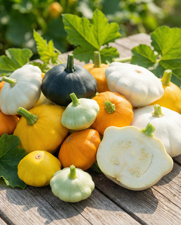Patisson Squash Colour Mix seeds (Cucurbita pepo) – annual vegetable