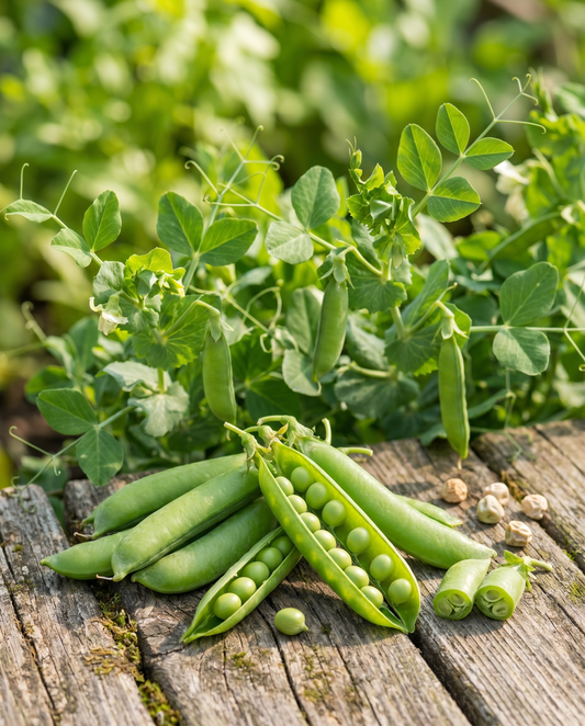 Herneet American Wonder (Pisum sativum) – yksivuotiset vihannessiemenet SeedsChoicelta
