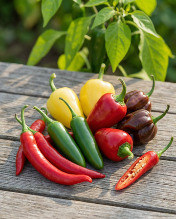 Paprika Mixture Mix 5 Varieties (Capsicum annuum) – yksivuotisen vihanneksen siemenet SeedsChoicelta