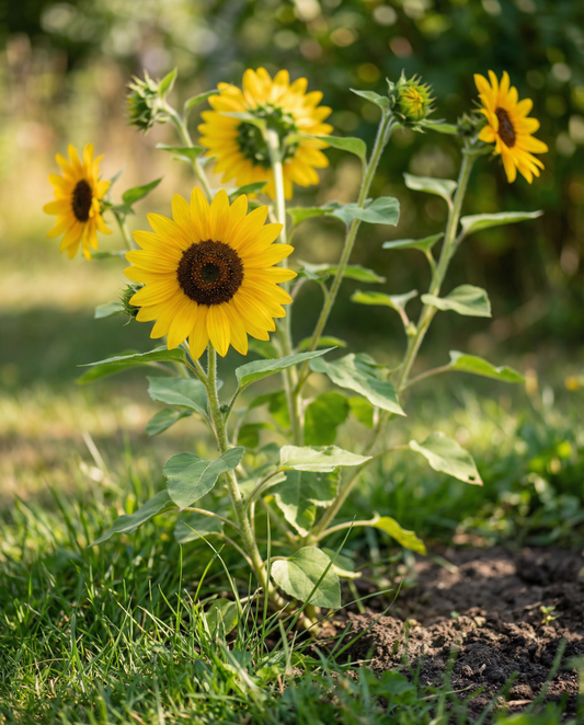 Auringonkukka Henri Wilde (Helianthus annuus) – yksivuotisen kukan siemenet SeedsChoicelta