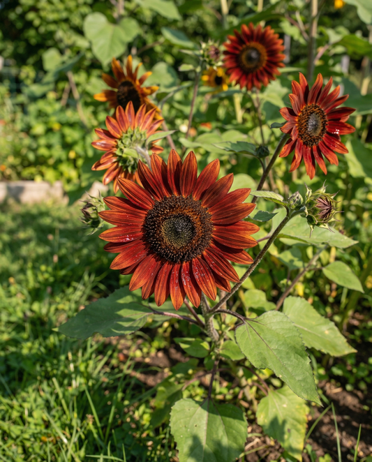 Auringonkukka Moulin Rouge (Helianthus annuus) – yksivuotiset kukkasiemenet – SeedsChoice