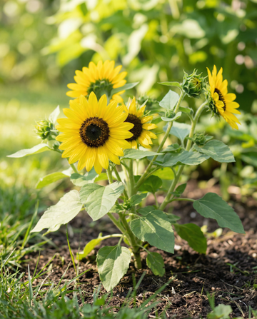 Auringonkukka Irish Eyes (Helianthus annuus) – yksivuotisen kukan siemenet SeedsChoicelta