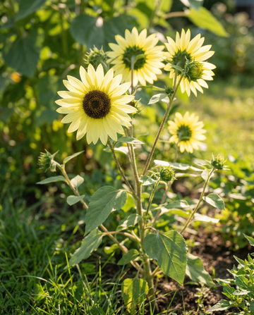 Auringonkukka Lemon Queen (Helianthus annuus) – yksivuotisen kukan siemenet SeedsChoicelta