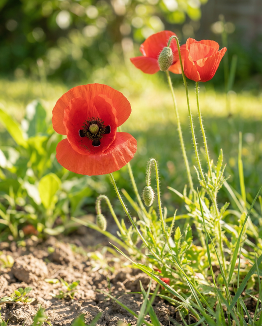 Corn Poppy Red (Papaver rhoeas) – annual flower seeds from SeedsChoice