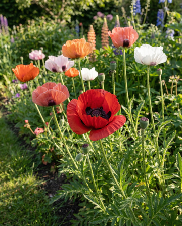 Itämainen unikko Mix (Papaver orientale) – monivuotisen kukan siemenet SeedsChoicelta