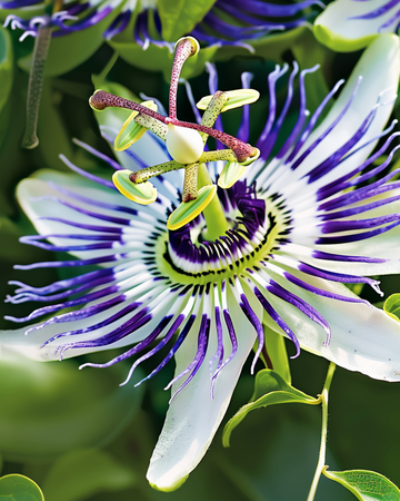 Sinisen passionköynnöksen siemenet (Passiflora caerulea) – köynnös