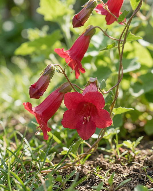 Snapdragon Red Dragon Climber (Asarina wislizensis) – annual climber seeds from SeedsChoice