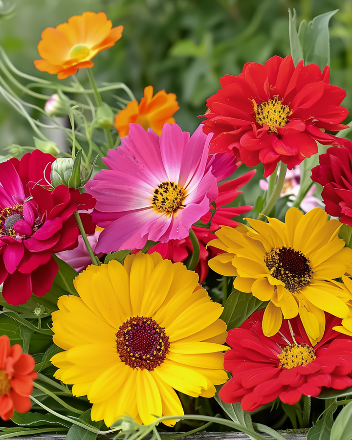 Picking Colourful Bouquet Mix Cut seeds – annual flower