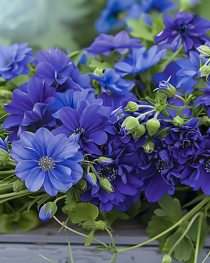Kesäkukat Royal Blue Mix -siemenet – yksivuotinen kukka