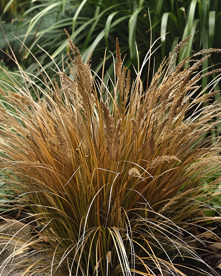 Leatherleaf Sedge Bronco Grass -siemenet (Carex comans) – monivuotinen heinäkasvi