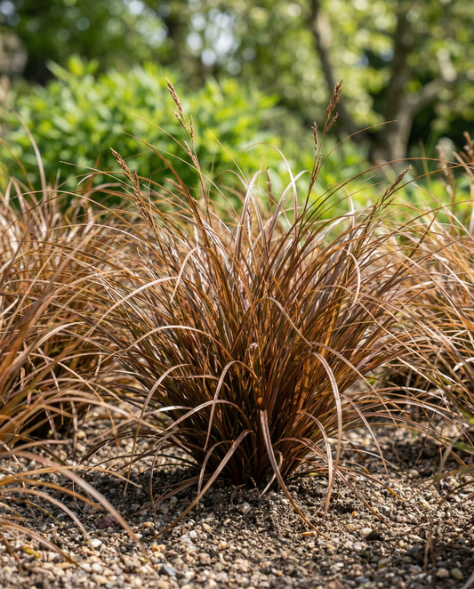Leatherleaf Sedge Bronco Grass (Carex comans) – monivuotisen heinäkasvin siemenet SeedsChoicelta