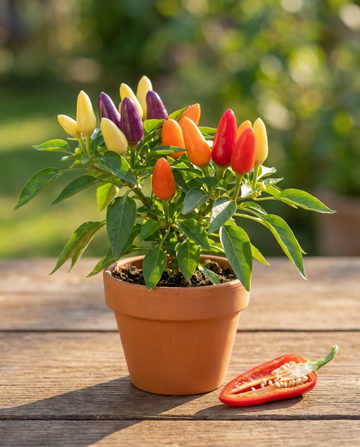 Ornamental Pepper Dwarf Mixed (Capsicum annuum) – vegetable seeds from SeedsChoice