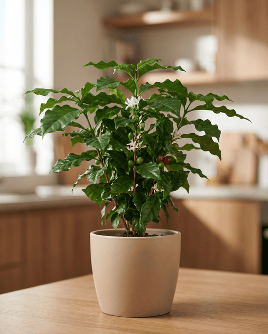 Arabian Coffee Indoor (Coffea arabica) – monivuotisen huonekasvisiemenet SeedsChoicelta