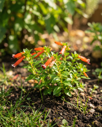 Sikarinkasvisiemenet sisäkukkimiseen (Cuphea ignea) – monivuotinen huonekasvi, siemenet SeedsChoicelta
