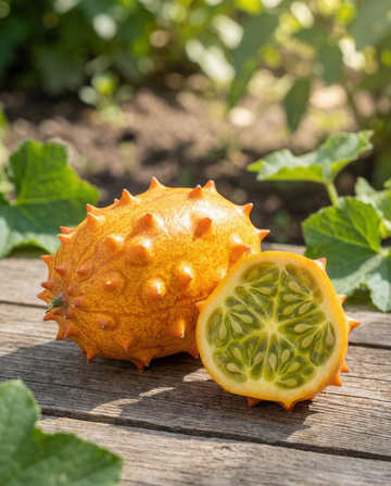 Horned Melon Fruit (Cucumis metuliferus) – yksivuotiset vihannessiemenet SeedsChoicelta