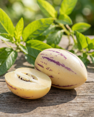 Melonipäärynä (Solanum muricatum) – monivuotiset vihannessiemenet SeedsChoice-verkkokaupasta