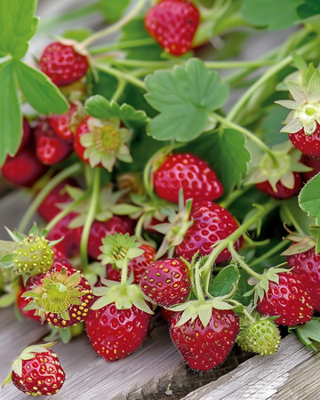 Alpine Strawberry Baron Von Solemacher Heirloom siemenet (Fragaria vesca) – monivuotinen