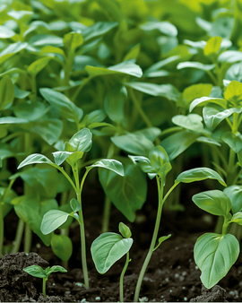 Sitruunabasilikaansiemenet Ocimum Basilicum yksivuotiset microgreens-yrtit