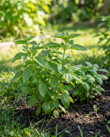 Sitruunabasilikka Citrus Aroma (Ocimum basilicum) – yksivuotisen yrtin siemenet SeedsChoicelta