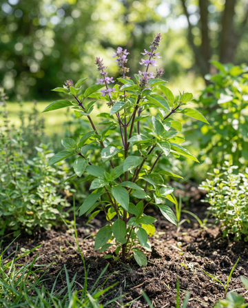Kanelimausteen aromaattisen lehden siemenet (Ocimum basilicum) – yksivuotinen yrtti SeedsChoicelta