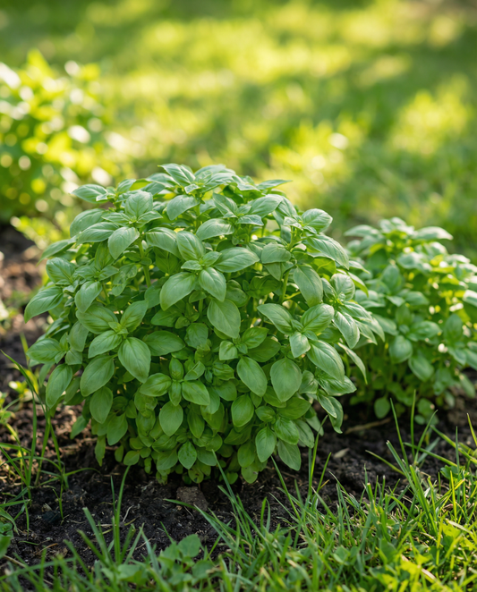 Basil Bush Ball (Ocimum basilicum) – yksivuotisen yrtin siemenet SeedsChoice-verkkokaupasta