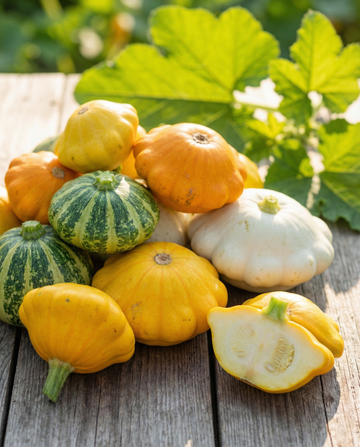 Patisson Colour Scallopini (Cucurbita pepo) – yksivuotiset sekoitussiemenet, SeedsChoice