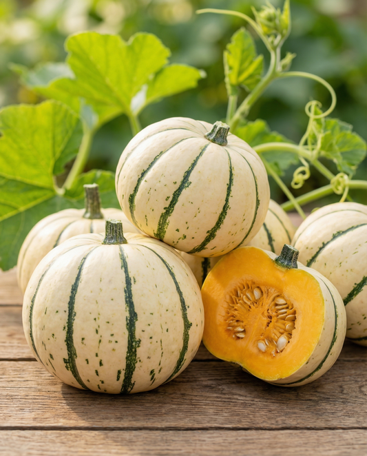 Kurpitsa Sweet Dumpling (Cucurbita pepo) – yksivuotiset vihannessiemenet SeedsChoicelta