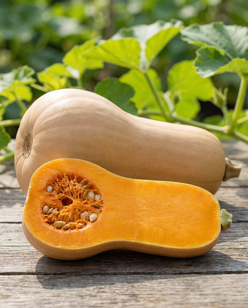 Kurpitsa Waltham Butternut (Cucurbita moschata) – yksivuotiset vihannessiemenet SeedsChoicelta