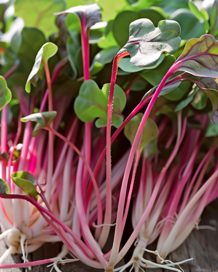 Retiisi Daikon Red Microgreens -siemenet (Raphanus sativus) – yksivuotiset mikrovihannessiemenet