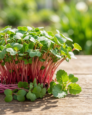 Retiisi Daikon Red Microgreens (Raphanus sativus) – yksivuotiset mikrovihersiemenet SeedsChoicelta