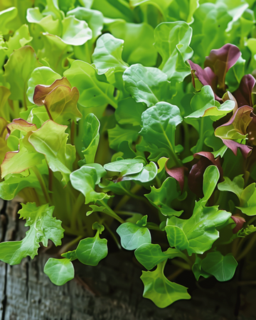 Salaattiseos Microgreens Baby Leaf Mix -siemenet (Lactuca sativa) – yksivuotiset microvihannekset