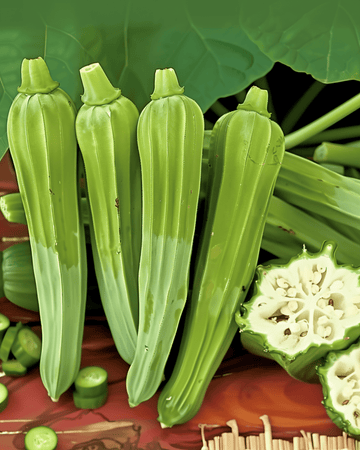 Okra Clemson Spineless perinteisen lajikkeen siemenet (Abelmoschus esculentus) – yksivuotinen vihannes