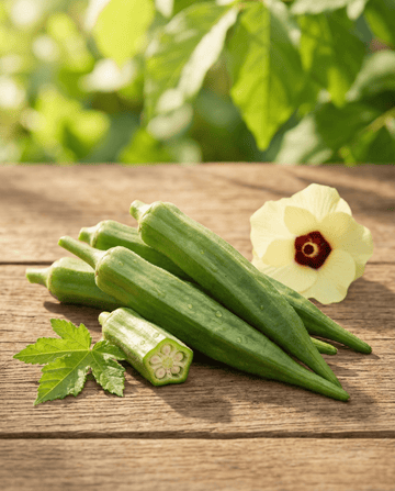 Okra Clemson Spineless perinteinen lajike (Abelmoschus esculentus) – yksivuotiset vihannessiemenet SeedsChoicelta