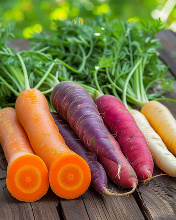 Porkkana-siemenauha Rainbow Mix siemenet (Daucus carota) – yksivuotinen siemenauha