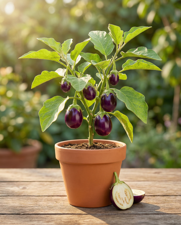 Minimunakoiso Patio Baby F1 (Solanum melongena) – yksivuotiset vihannessiemenet SeedsChoice-verkkokaupasta