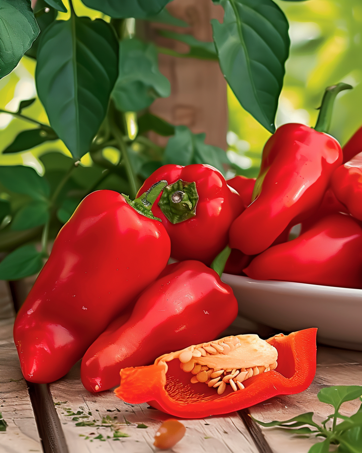 Snack-paprika punainen minipaprika siemenet (Capsicum annuum) – yksivuotinen vihannes