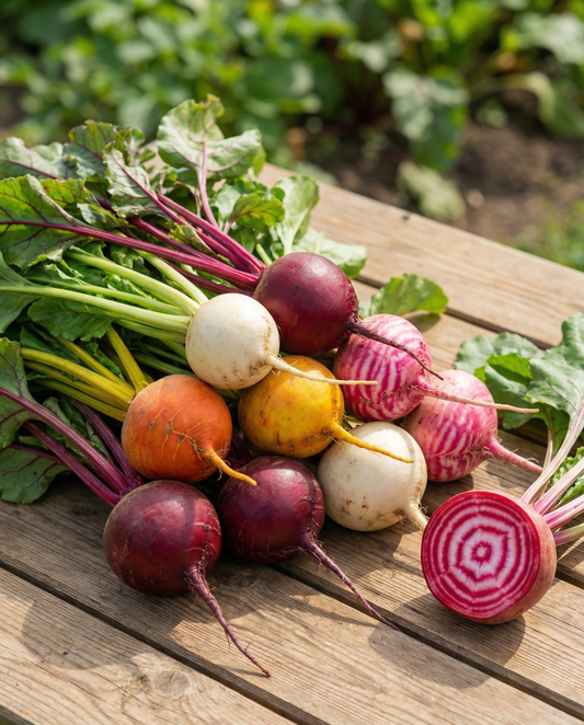Beetroot Hula Hoop 4 Color Mix (Beta vulgaris) – annual vegetable seeds from SeedsChoice