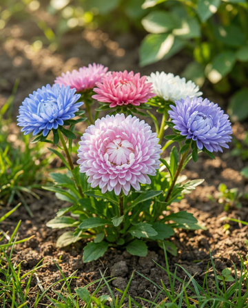 Aster Nano Merveille Multicolor (Callistephus chinensis) – yksivuotinen sekoitus SeedsChoice-verkkokaupasta