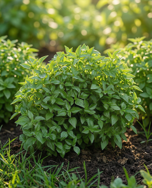 Hienolehtinen vihreä pensasbasilika (Ocimum basilicum) – yksivuotiset siemenet SeedsChoicelta