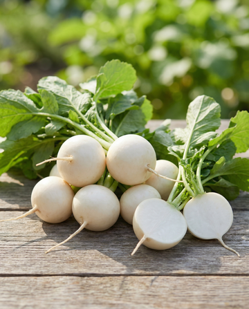 Retiisi Tondo Bianco (Raphanus sativus) – vihannessiemenet SeedsChoicelta