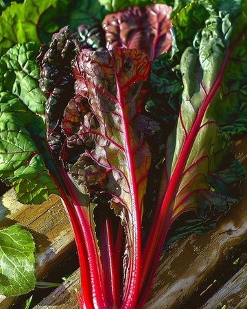 Rhubarb Chard Early Red Stems -siemenet (Beta vulgaris) – vihannes